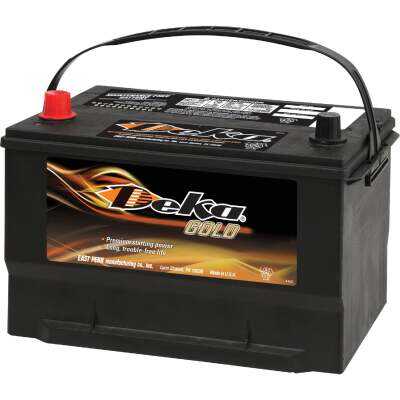 Deka Gold 12-Volt 850 CCA Automotive Battery, Top Post Left Front Positive Terminal